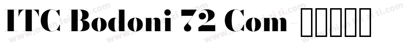 ITC Bodoni 72 Com字体转换